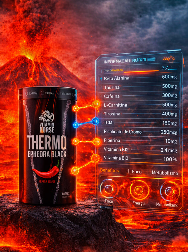 THERMO EPHEDRA BLACK 60 TABS PEPPER BLEND - VITAMIN HORSE