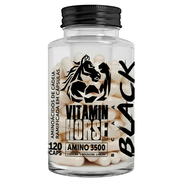 AMINO BLACK BCAA 3500 120 CAPS - VITAMIN HORSE
