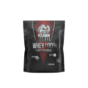 WHEY 100% C/ CREATINA 1 KG - VITAMIN HORSE