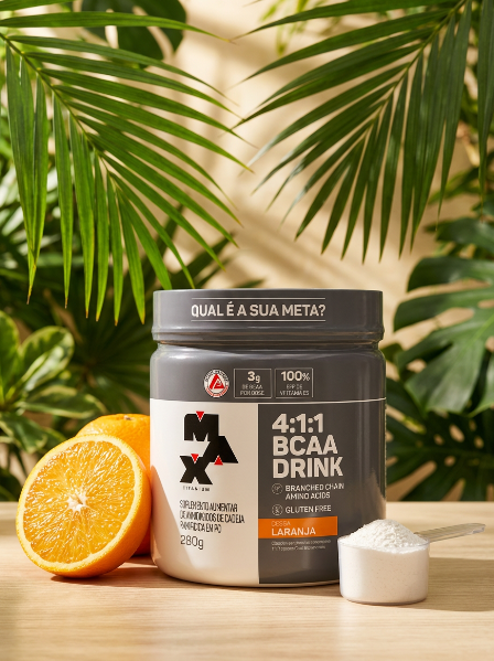 BCAA 4:1:1 280G LARANJA - MAX TITANIUM
