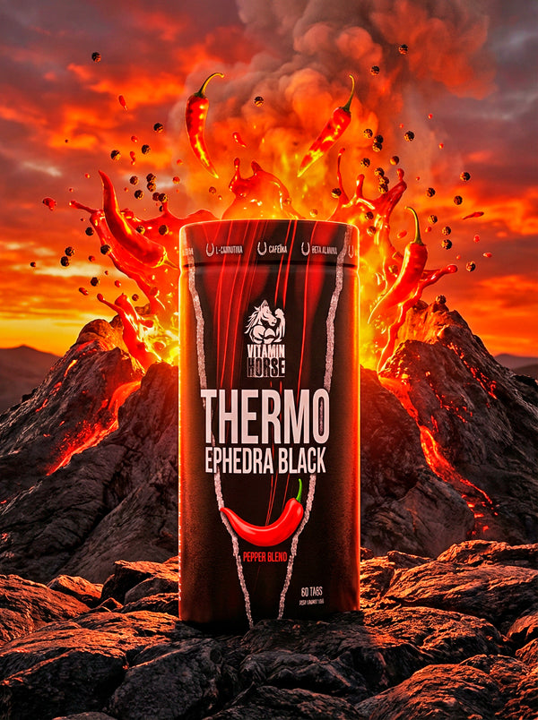 THERMO EPHEDRA BLACK 60 TABS PEPPER BLEND - VITAMIN HORSE