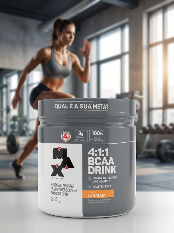BCAA 4:1:1 280G LARANJA - MAX TITANIUM