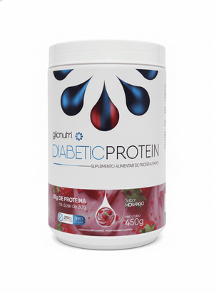 DIABETICPROTEIN 450G MORANGO - GLICNUTRI