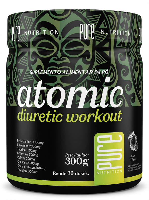 ATOMIC DIURETIC WORKOUT 300G LIMÃO - PURE NUTRITION - BR