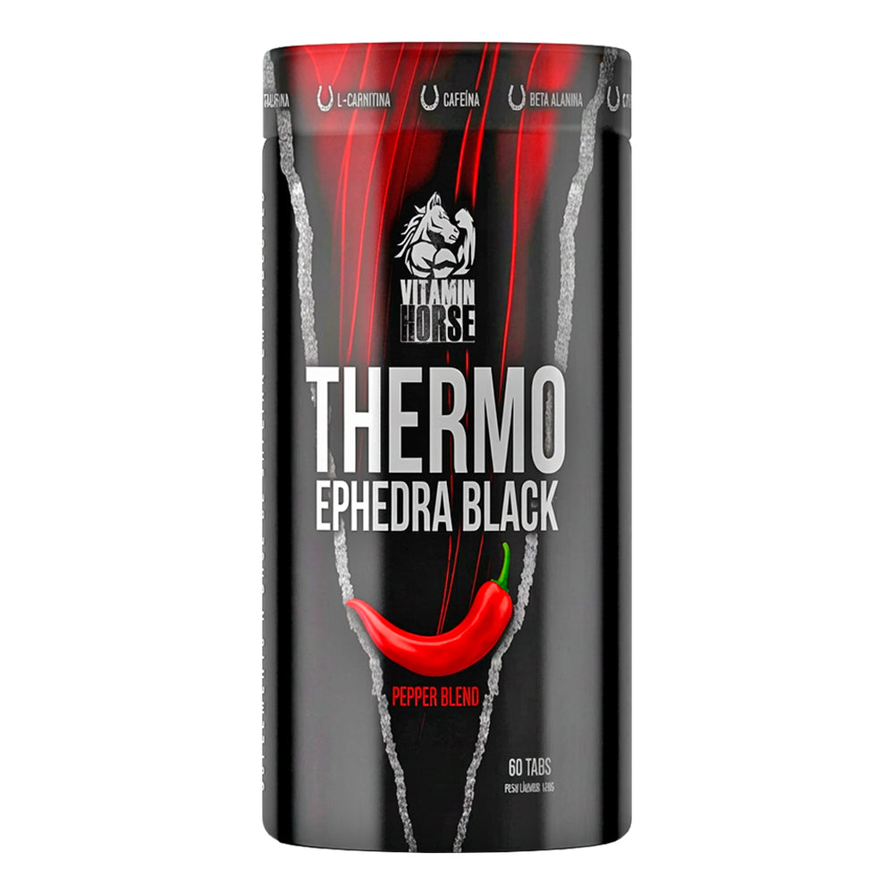 THERMO EPHEDRA BLACK 60 TABS PEPPER BLEND - VITAMIN HORSE