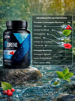 HYPER DRENE CHA DIURETICO 200G CRANBERRY - XTR