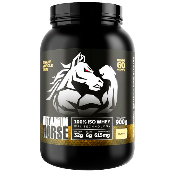 100% ISO WHEY 900GR - VITAMIN HORSE - BAUNILHA