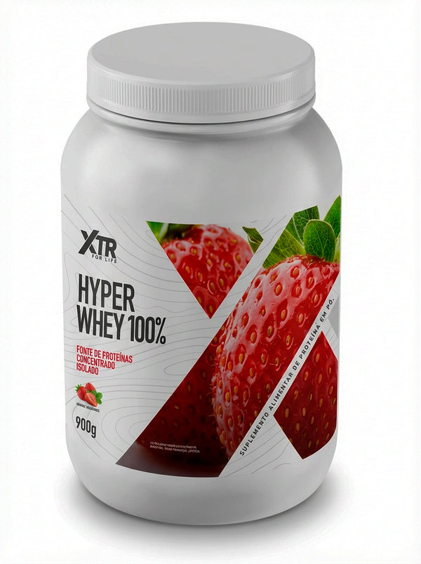 HYPER WHEY 100% 900G MORANGO - XTR