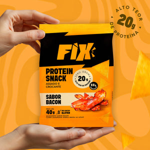 Fix Protein Snacks - 20g de Proteína por Porção | Zero Glúten | Lanche Premium
