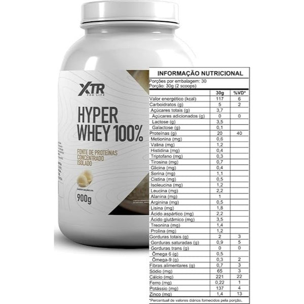 HYPER WHEY 100% 900G CACAU - XTR