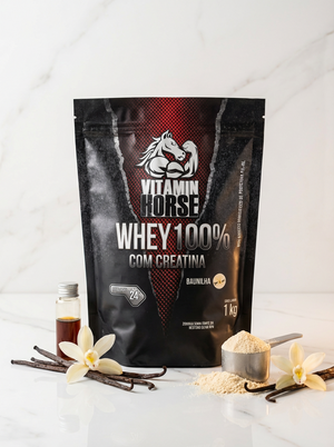 WHEY 100% C/ CREATINA 1 KG - VITAMIN HORSE