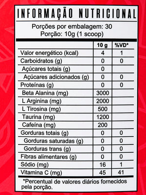 ATOMIC PRE - WORKOUT EFERVESCENTE 300G LARANJA - PURE NUTRITION - BR