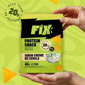Fix Protein Snacks - 20g de Proteína por Porção | Zero Glúten | Lanche Premium