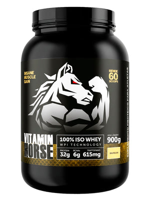 100% ISO WHEY 900GR - VITAMIN HORSE - BAUNILHA