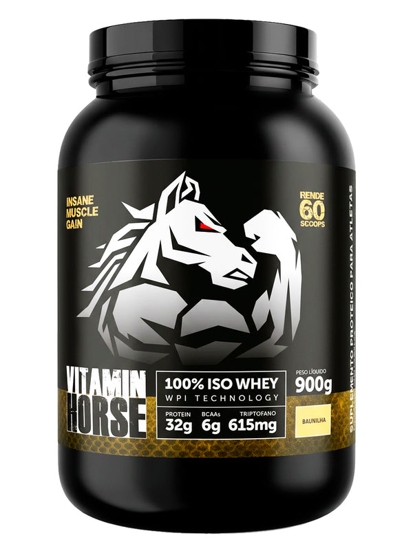 100% ISO WHEY 900GR - VITAMIN HORSE - BAUNILHA