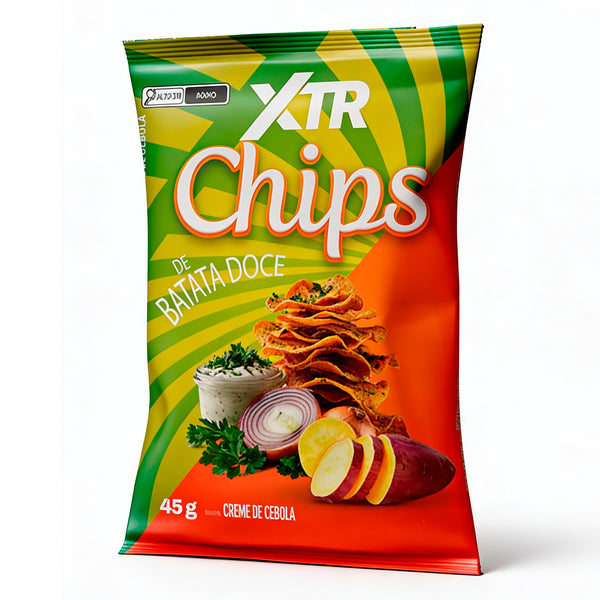 CHIPS DE BATATA DOCE CREME DE CEBOLA 45g - XTR