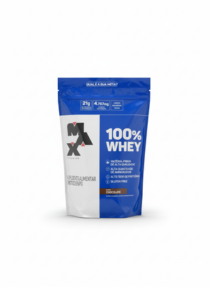 100% WHEY 900G REFIL CHOCOLATE - MAX TITANIUM
