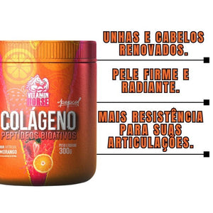 COLÁGENO PEPTIDEOS BIOATIVOS 300G LIMÃO - VITAMIN HORSE