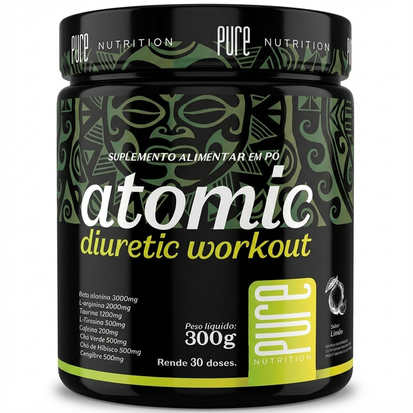ATOMIC DIURETIC WORKOUT 300G LIMÃO - PURE NUTRITION - BR
