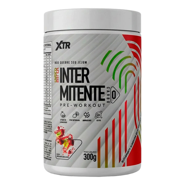 HYPER INTERMITENTE PRE-WORKOUT 300g MORANGO COM LIMAO - XTR