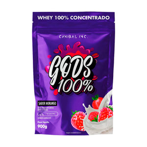 GODS WHEY 100% 900G MORANGO - CANIBAL INC