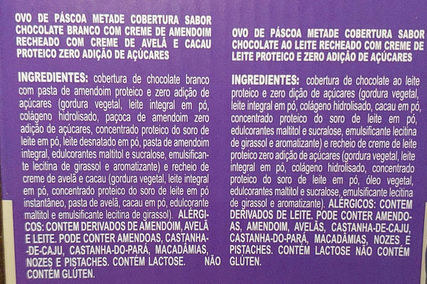 OVO DE CHOCOLATE 350g - GODS SWEET MAGIC DUO / 91g DE PROTEÍNA.