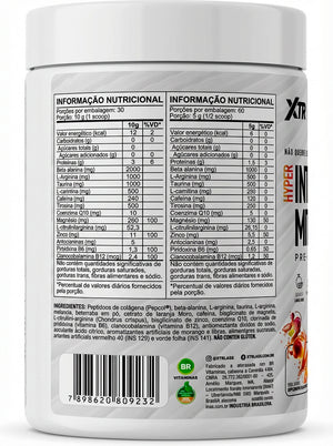 HYPER INTERMITENTE PRE-WORKOUT 300g MORANGO COM LIMAO - XTR