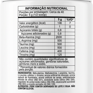 HYPER WORKOUT 200g FRUTAS VERMELHAS - XTR