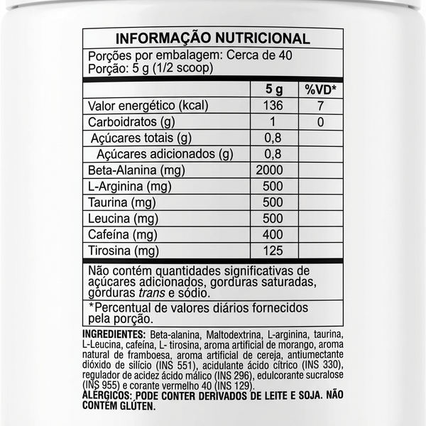 HYPER WORKOUT 200g FRUTAS VERMELHAS - XTR
