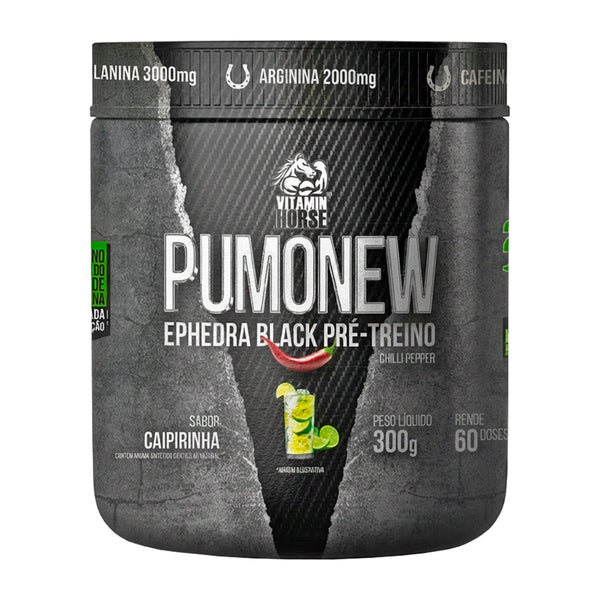 PUMONEW EPHEDRA BLACK 300G - CAIPIRINHA - VITAMIN HORSE