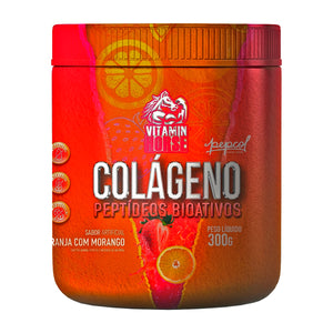 COLÁGENO PEPTIDEOS BIOATIVOS 300G LARANJA COM MORANGO - VITAMIN HORSE
