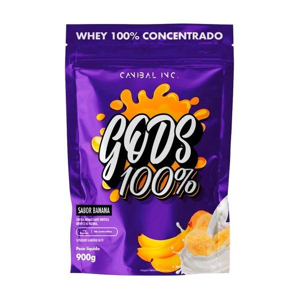 GODS WHEY 100% 900G BANANA - CANIBAL INC