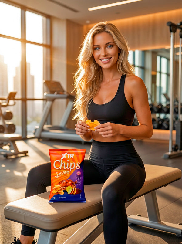 CHIPS DE BATATA DOCE SABOR FRANGO ASSADO 45G - XTR