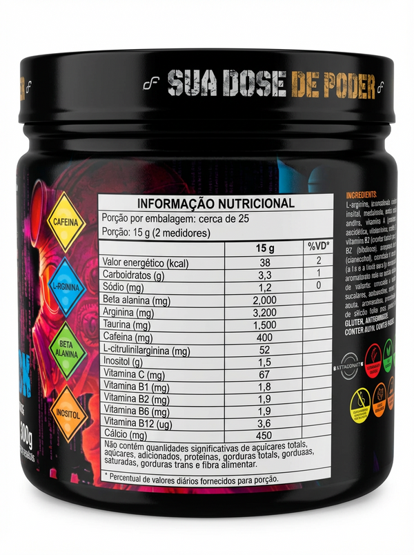 PRÉ-TREINO TOMAHAWK 380G ENIGMA - FULLIFE NUTRITION