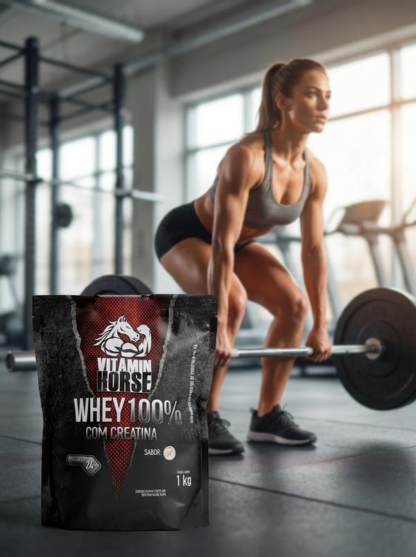 WHEY 100% C/ CREATINA 1 KG - VITAMIN HORSE