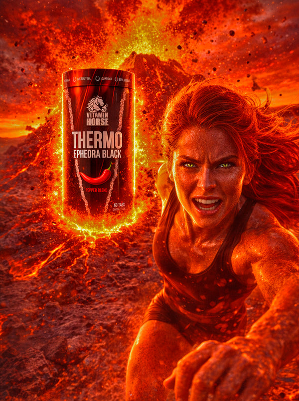 THERMO EPHEDRA BLACK 60 TABS PEPPER BLEND - VITAMIN HORSE