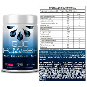 GLICPOWER + LIMÃO 300G - GLICNUTRI