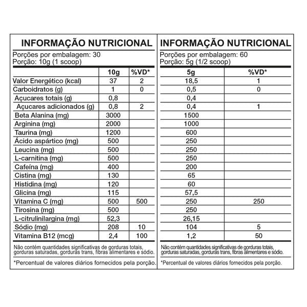 PRÉ-TREINO INSANE ENERGY 300G - JOKER NUTRITION