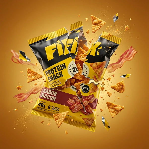 Fix Protein Snacks - 20g de Proteína por Porção | Zero Glúten | Lanche Premium