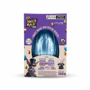 OVO DE CHOCOLATE 350g - GODS SWEET MAGIC DUO / 91g DE PROTEÍNA.