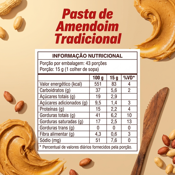 Pasta de Amendoim Tradicional 1kg - Absolut Nutrition