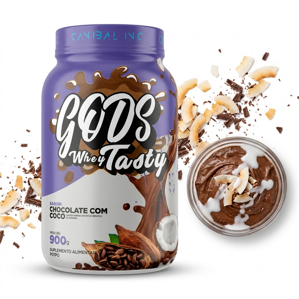 Gods Whey  Protein Tasty 900g - Varios Sabores - Canibal Inc.